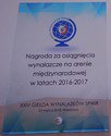 Nagroda: Nagroda za osiągnięcia wynalazcze na arenie międzynarodowej w latach 2016-2017. XXIV Giełda Wynalazków SPWiR